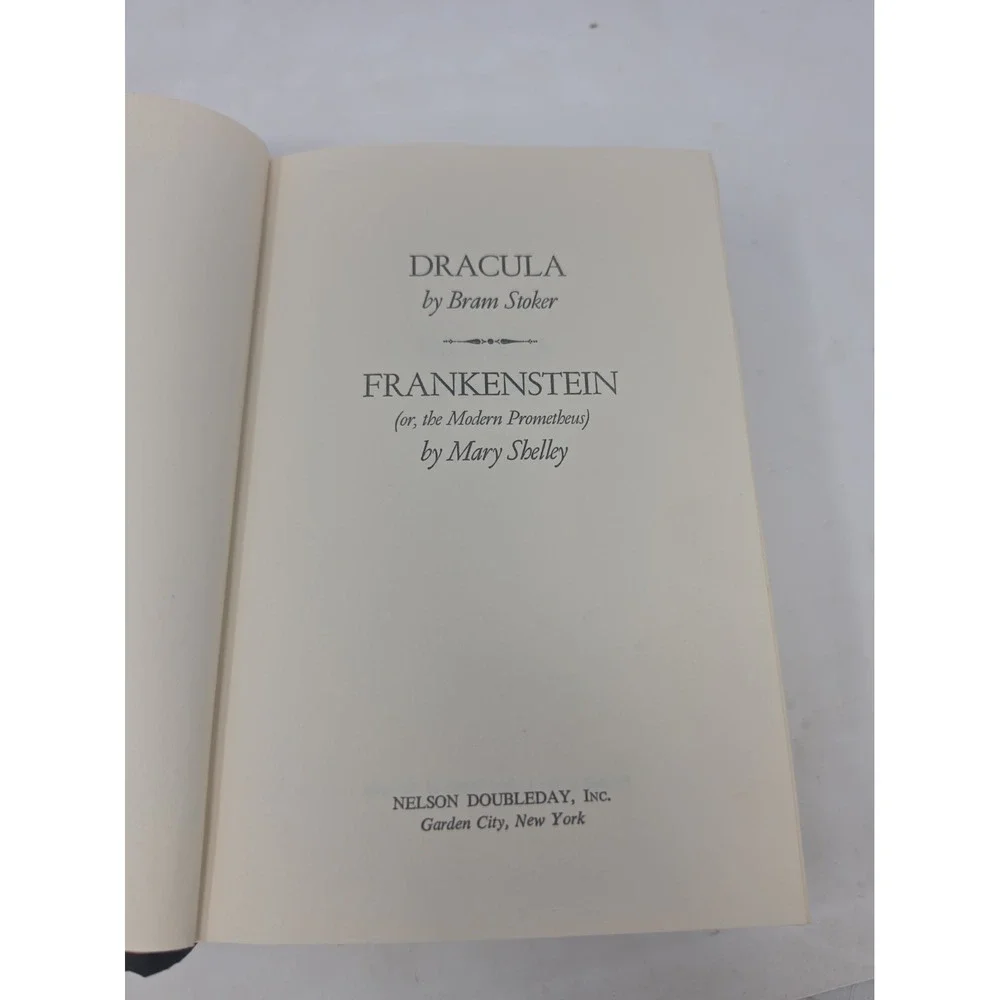 Dracula By Bram Stoker & Frankenstein By Mary Shelley Book Club Edition -Vintage